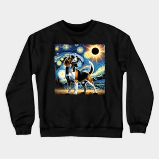 Celestial Beagle Eclipse: Trendy Tee for Beagle Lovers and Eclipses Crewneck Sweatshirt